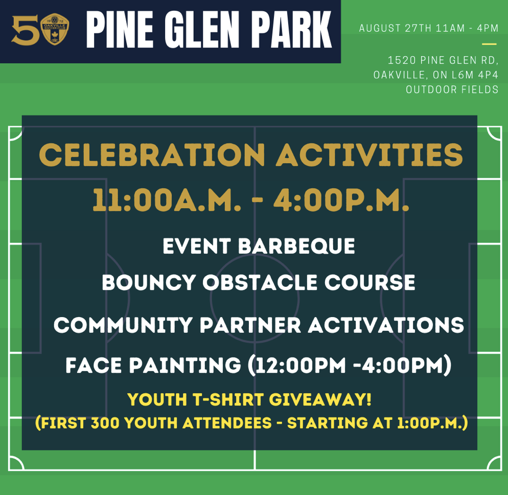 Oakville Soccer Club's 50th Anniversary Community Celebration