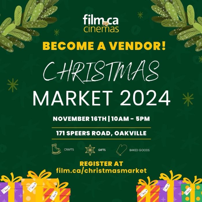 2024 Holiday Market at Film.Ca Cinemas