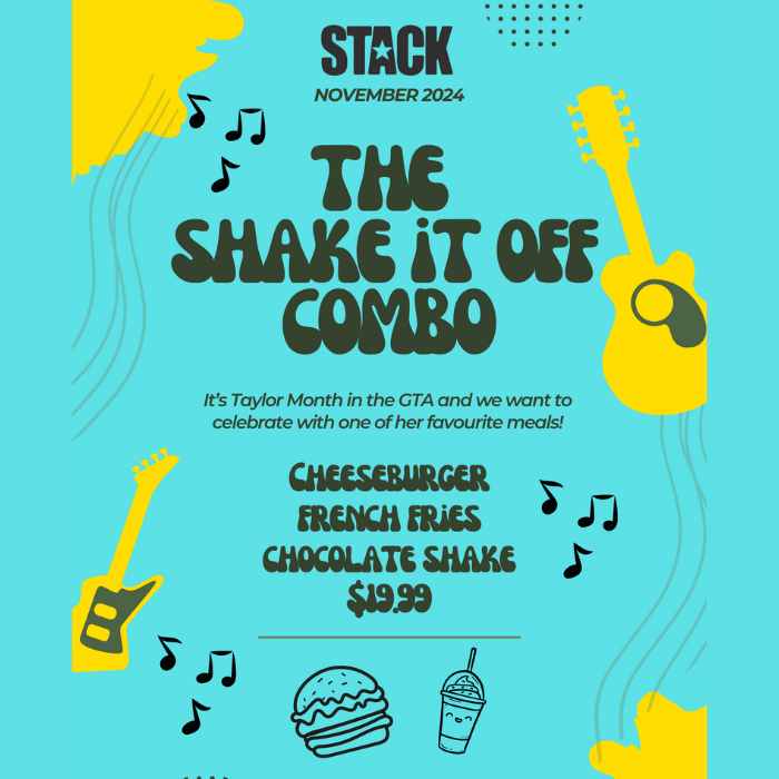 Stack BBQ Smokehouse | Special Taylor Swift Menu