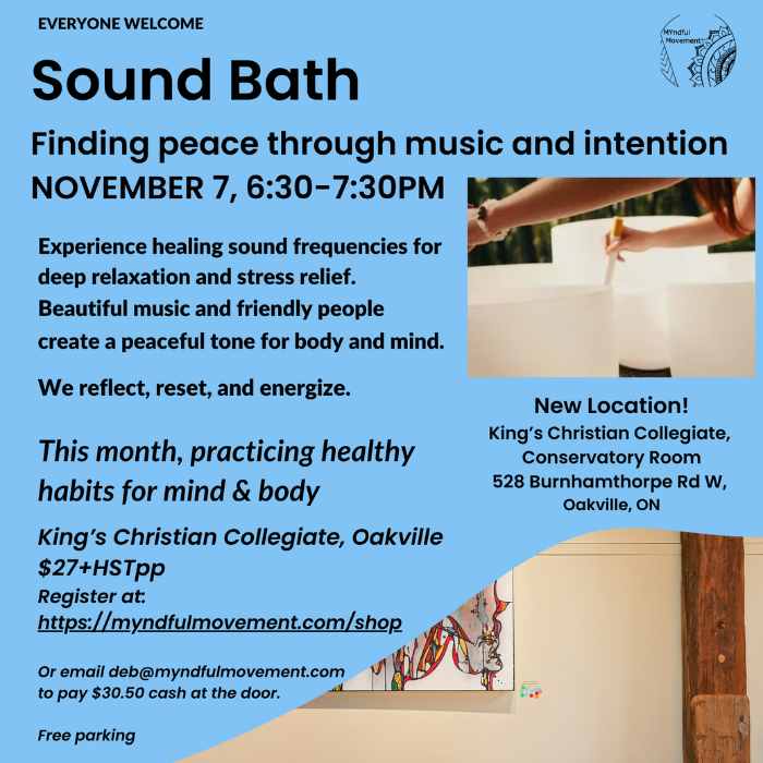 November Sound Bath | Finding Peace Through Music and Intention