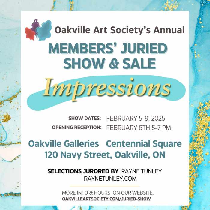 Oakville Art Society | Juried Members Show & Sale