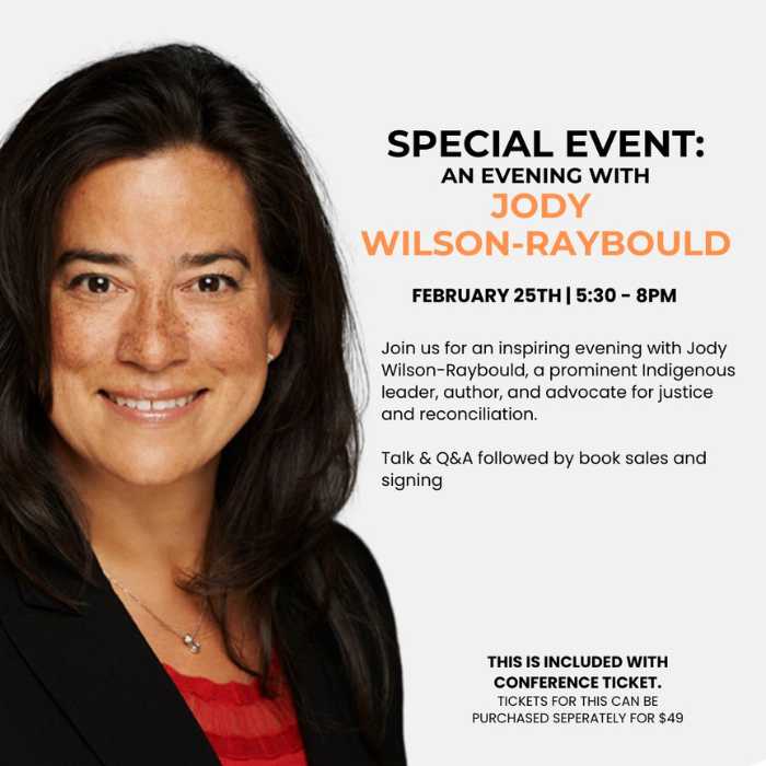 An Evening with Jody Wilson-Raybould
